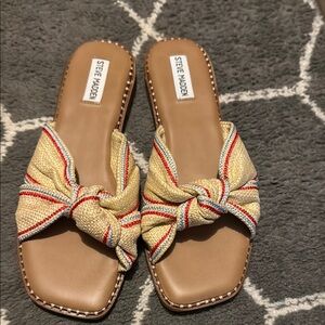 Steve Madden Women's Beige Slide Sandals